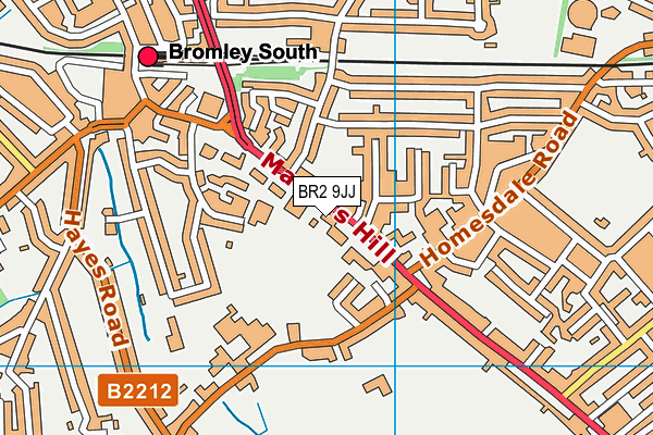 BR2 9JJ map - OS VectorMap District (Ordnance Survey) BR2 9JJ map - OS VectorMap District (Ordnance Survey)