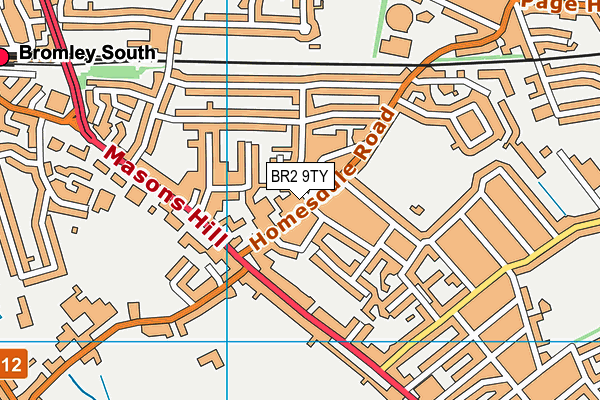 BR2 9TY map - OS VectorMap District (Ordnance Survey) BR2 9TY map - OS VectorMap District (Ordnance Survey)