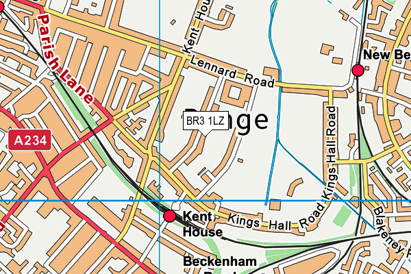 BR3 1LZ map - OS VectorMap District (Ordnance Survey)