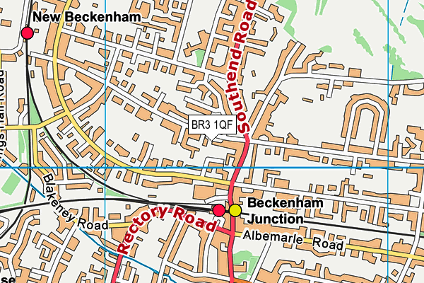 BR3 1QF map - OS VectorMap District (Ordnance Survey) BR3 1QF map - OS VectorMap District (Ordnance Survey)