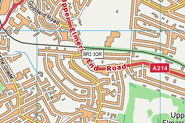 BR3 3QR map - OS VectorMap District (Ordnance Survey) BR3 3QR map - OS VectorMap District (Ordnance Survey)