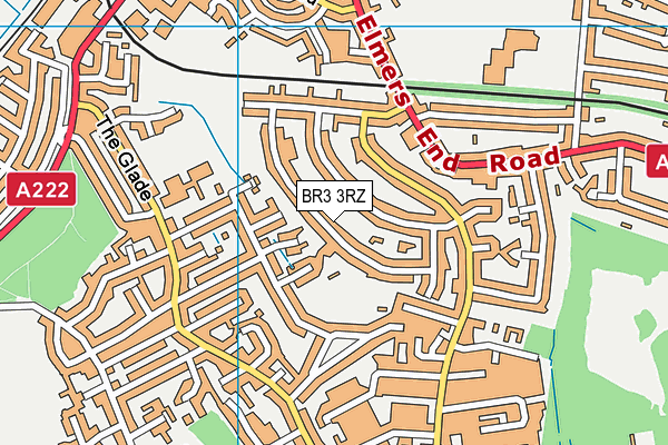 BR3 3RZ map - OS VectorMap District (Ordnance Survey) BR3 3RZ map - OS VectorMap District (Ordnance Survey)