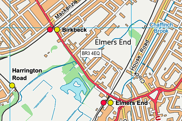 BR3 4EQ map - OS VectorMap District (Ordnance Survey)