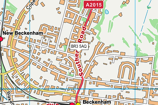BR3 5AQ map - OS VectorMap District (Ordnance Survey) BR3 5AQ map - OS VectorMap District (Ordnance Survey)