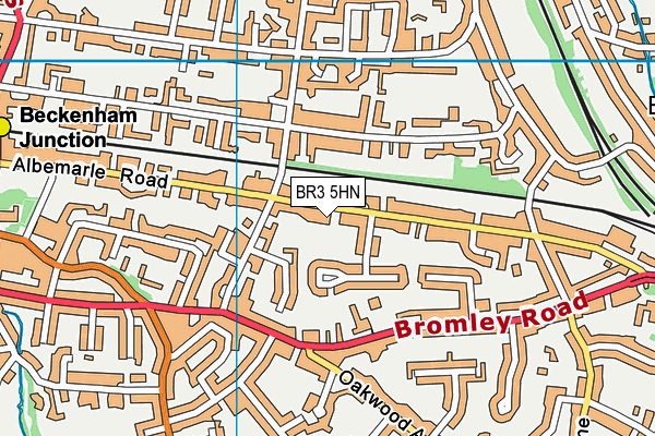 BR3 5HN map - OS VectorMap District (Ordnance Survey)