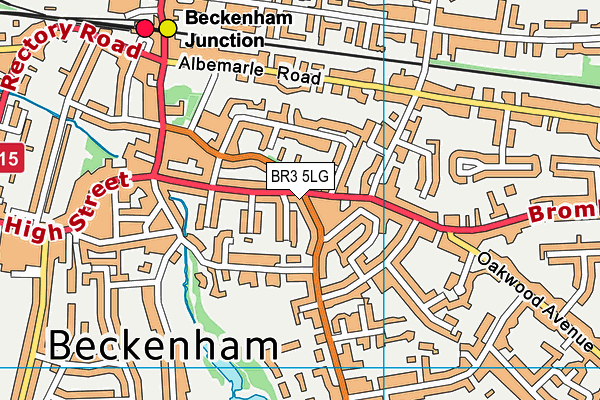 BR3 5LG map - OS VectorMap District (Ordnance Survey) BR3 5LG map - OS VectorMap District (Ordnance Survey)