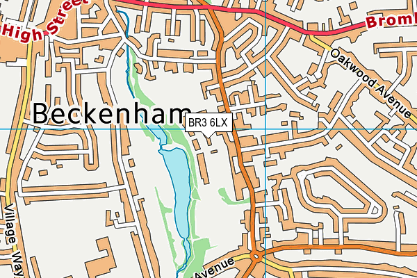 BR3 6LX map - OS VectorMap District (Ordnance Survey) BR3 6LX map - OS VectorMap District (Ordnance Survey)