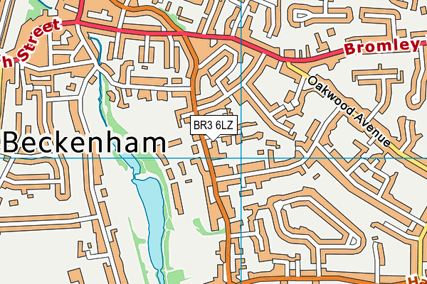 BR3 6LZ map - OS VectorMap District (Ordnance Survey) BR3 6LZ map - OS VectorMap District (Ordnance Survey)