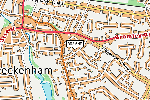 BR3 6NE map - OS VectorMap District (Ordnance Survey) BR3 6NE map - OS VectorMap District (Ordnance Survey)