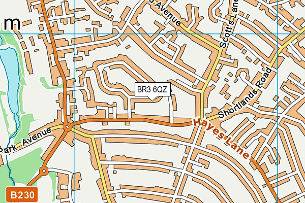 BR3 6QZ map - OS VectorMap District (Ordnance Survey) BR3 6QZ map - OS VectorMap District (Ordnance Survey)