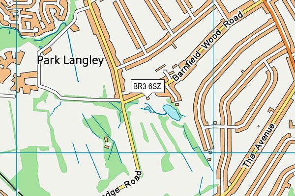 BR3 6SZ map - OS VectorMap District (Ordnance Survey)