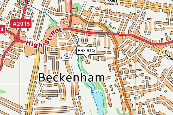 BR3 6TQ map - OS VectorMap District (Ordnance Survey) BR3 6TQ map - OS VectorMap District (Ordnance Survey)
