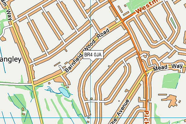 BR4 0JA map - OS VectorMap District (Ordnance Survey) BR4 0JA map - OS VectorMap District (Ordnance Survey)