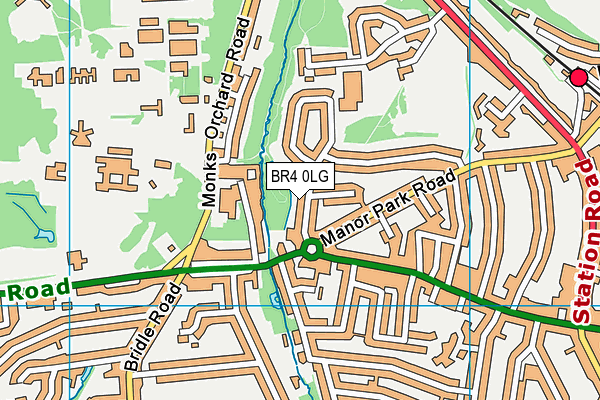 BR4 0LG map - OS VectorMap District (Ordnance Survey) BR4 0LG map - OS VectorMap District (Ordnance Survey)