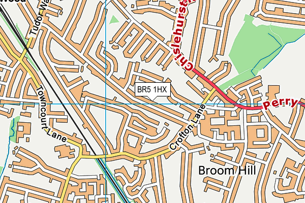 BR5 1HX map - OS VectorMap District (Ordnance Survey) BR5 1HX map - OS VectorMap District (Ordnance Survey)