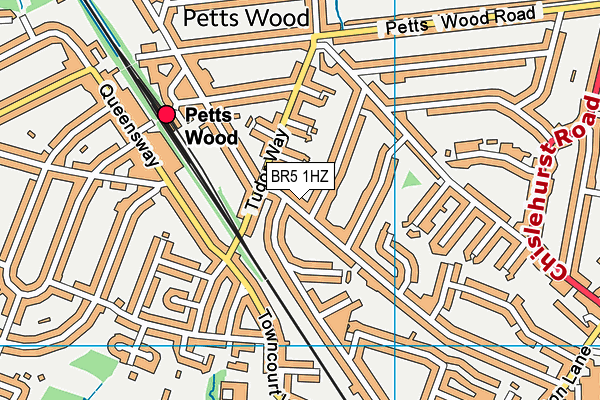 BR5 1HZ map - OS VectorMap District (Ordnance Survey) BR5 1HZ map - OS VectorMap District (Ordnance Survey)