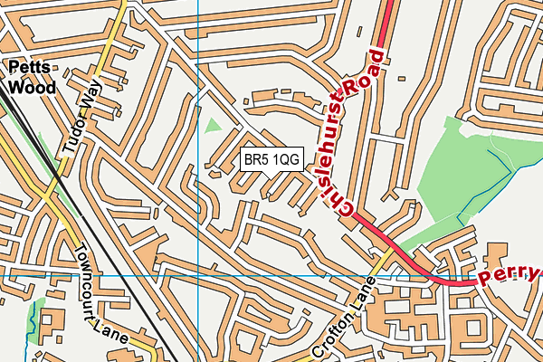 BR5 1QG map - OS VectorMap District (Ordnance Survey) BR5 1QG map - OS VectorMap District (Ordnance Survey)