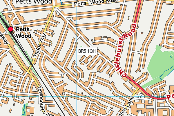 BR5 1QH map - OS VectorMap District (Ordnance Survey)