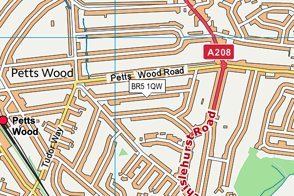 BR5 1QW map - OS VectorMap District (Ordnance Survey) BR5 1QW map - OS VectorMap District (Ordnance Survey)