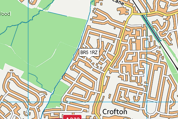 BR5 1RZ map - OS VectorMap District (Ordnance Survey) BR5 1RZ map - OS VectorMap District (Ordnance Survey)