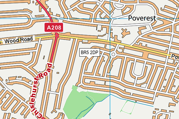 BR5 2DP map - OS VectorMap District (Ordnance Survey) BR5 2DP map - OS VectorMap District (Ordnance Survey)