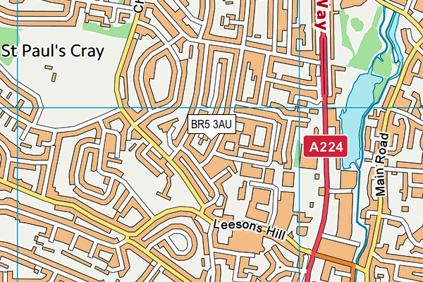 BR5 3AU map - OS VectorMap District (Ordnance Survey) BR5 3AU map - OS VectorMap District (Ordnance Survey)