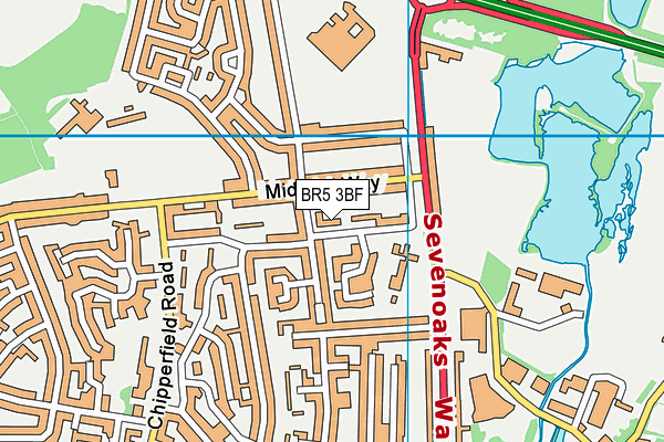 BR5 3BF map - OS VectorMap District (Ordnance Survey) BR5 3BF map - OS VectorMap District (Ordnance Survey)