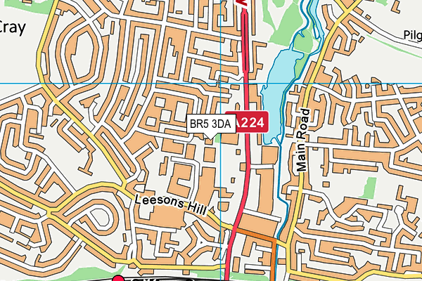 BR5 3DA map - OS VectorMap District (Ordnance Survey) BR5 3DA map - OS VectorMap District (Ordnance Survey)