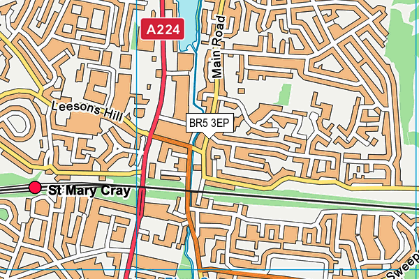 BR5 3EP map - OS VectorMap District (Ordnance Survey) BR5 3EP map - OS VectorMap District (Ordnance Survey)