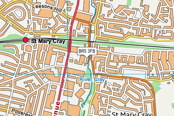 BR5 3FB map - OS VectorMap District (Ordnance Survey) BR5 3FB map - OS VectorMap District (Ordnance Survey)