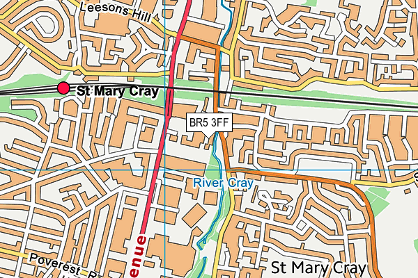 BR5 3FF map - OS VectorMap District (Ordnance Survey) BR5 3FF map - OS VectorMap District (Ordnance Survey)