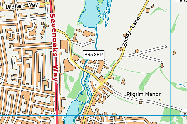 BR5 3HP map - OS VectorMap District (Ordnance Survey) BR5 3HP map - OS VectorMap District (Ordnance Survey)