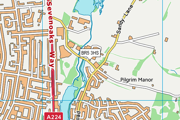 BR5 3HS map - OS VectorMap District (Ordnance Survey) BR5 3HS map - OS VectorMap District (Ordnance Survey)
