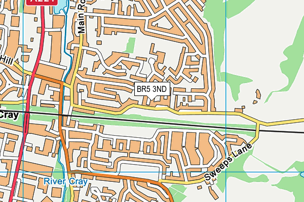 BR5 3ND map - OS VectorMap District (Ordnance Survey) BR5 3ND map - OS VectorMap District (Ordnance Survey)