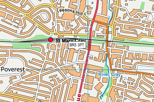 BR5 3PT map - OS VectorMap District (Ordnance Survey) BR5 3PT map - OS VectorMap District (Ordnance Survey)