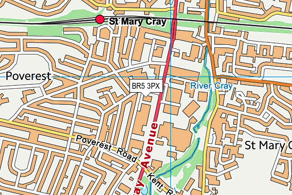 BR5 3PX map - OS VectorMap District (Ordnance Survey) BR5 3PX map - OS VectorMap District (Ordnance Survey)