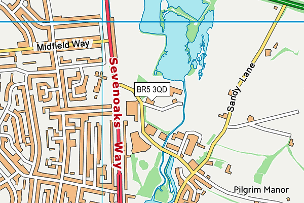 BR5 3QD map - OS VectorMap District (Ordnance Survey) BR5 3QD map - OS VectorMap District (Ordnance Survey)