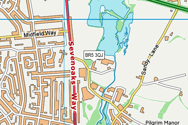 BR5 3QJ map - OS VectorMap District (Ordnance Survey) BR5 3QJ map - OS VectorMap District (Ordnance Survey)