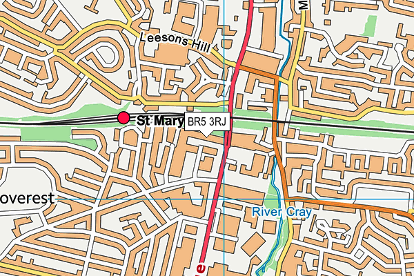 BR5 3RJ map - OS VectorMap District (Ordnance Survey) BR5 3RJ map - OS VectorMap District (Ordnance Survey)