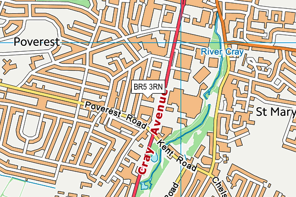 BR5 3RN map - OS VectorMap District (Ordnance Survey) BR5 3RN map - OS VectorMap District (Ordnance Survey)