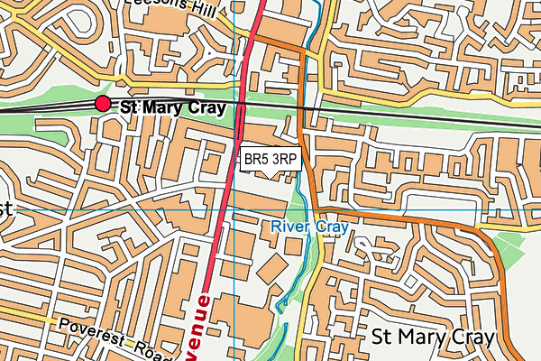 BR5 3RP map - OS VectorMap District (Ordnance Survey) BR5 3RP map - OS VectorMap District (Ordnance Survey)