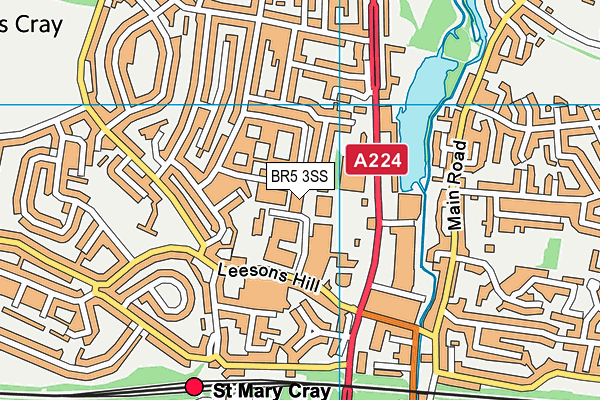 BR5 3SS map - OS VectorMap District (Ordnance Survey) BR5 3SS map - OS VectorMap District (Ordnance Survey)