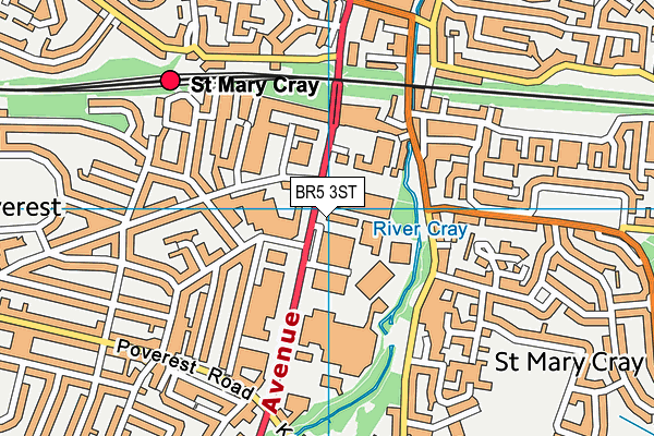 BR5 3ST map - OS VectorMap District (Ordnance Survey) BR5 3ST map - OS VectorMap District (Ordnance Survey)
