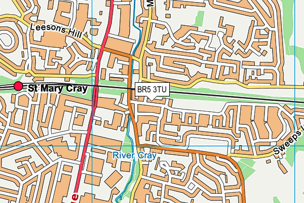BR5 3TU map - OS VectorMap District (Ordnance Survey) BR5 3TU map - OS VectorMap District (Ordnance Survey)