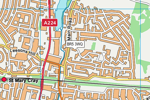 BR5 3WQ map - OS VectorMap District (Ordnance Survey) BR5 3WQ map - OS VectorMap District (Ordnance Survey)