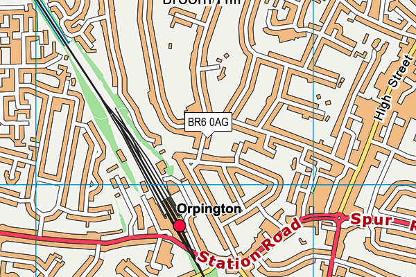 BR6 0AG map - OS VectorMap District (Ordnance Survey) BR6 0AG map - OS VectorMap District (Ordnance Survey)