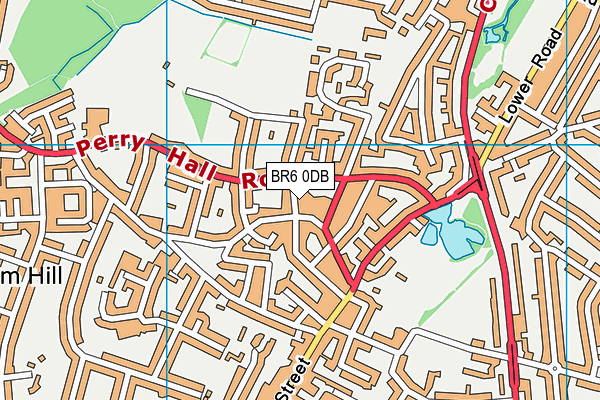 BR6 0DB map - OS VectorMap District (Ordnance Survey) BR6 0DB map - OS VectorMap District (Ordnance Survey)