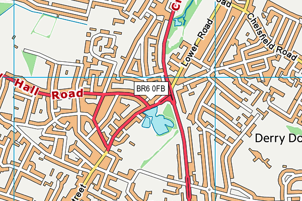 BR6 0FB map - OS VectorMap District (Ordnance Survey) BR6 0FB map - OS VectorMap District (Ordnance Survey)