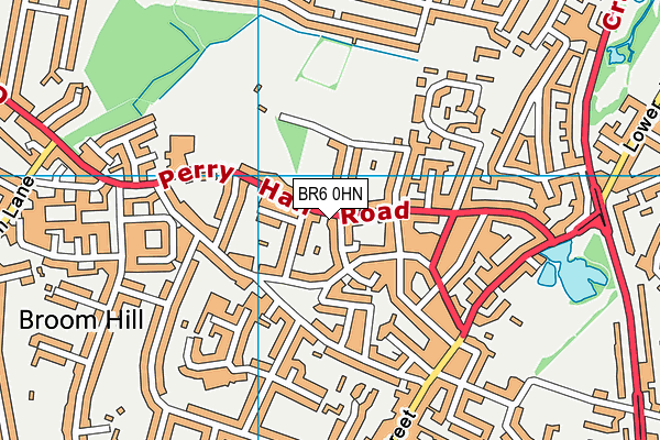 BR6 0HN map - OS VectorMap District (Ordnance Survey)