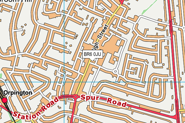 BR6 0JU map - OS VectorMap District (Ordnance Survey) BR6 0JU map - OS VectorMap District (Ordnance Survey)